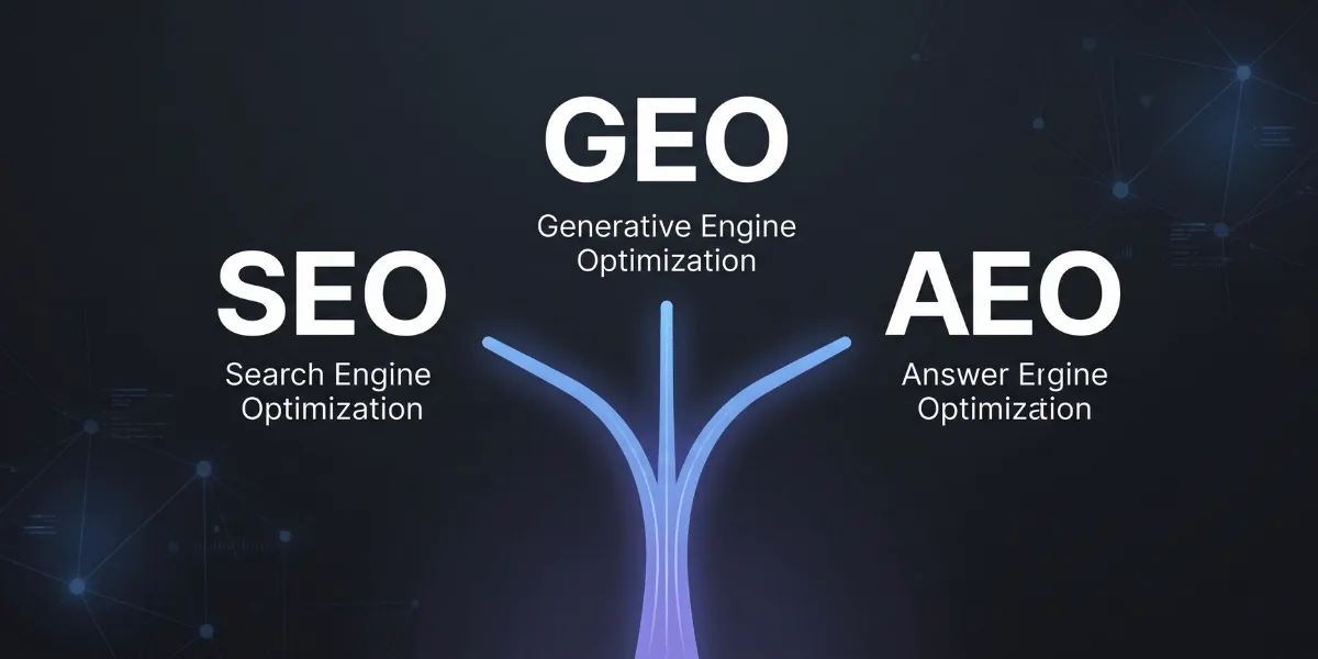 SEO, GEO and AEO